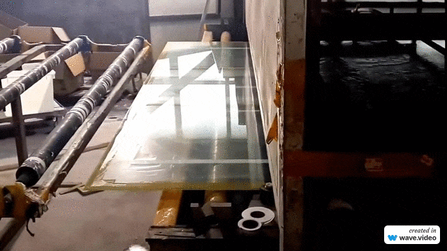 etched AG glass production process